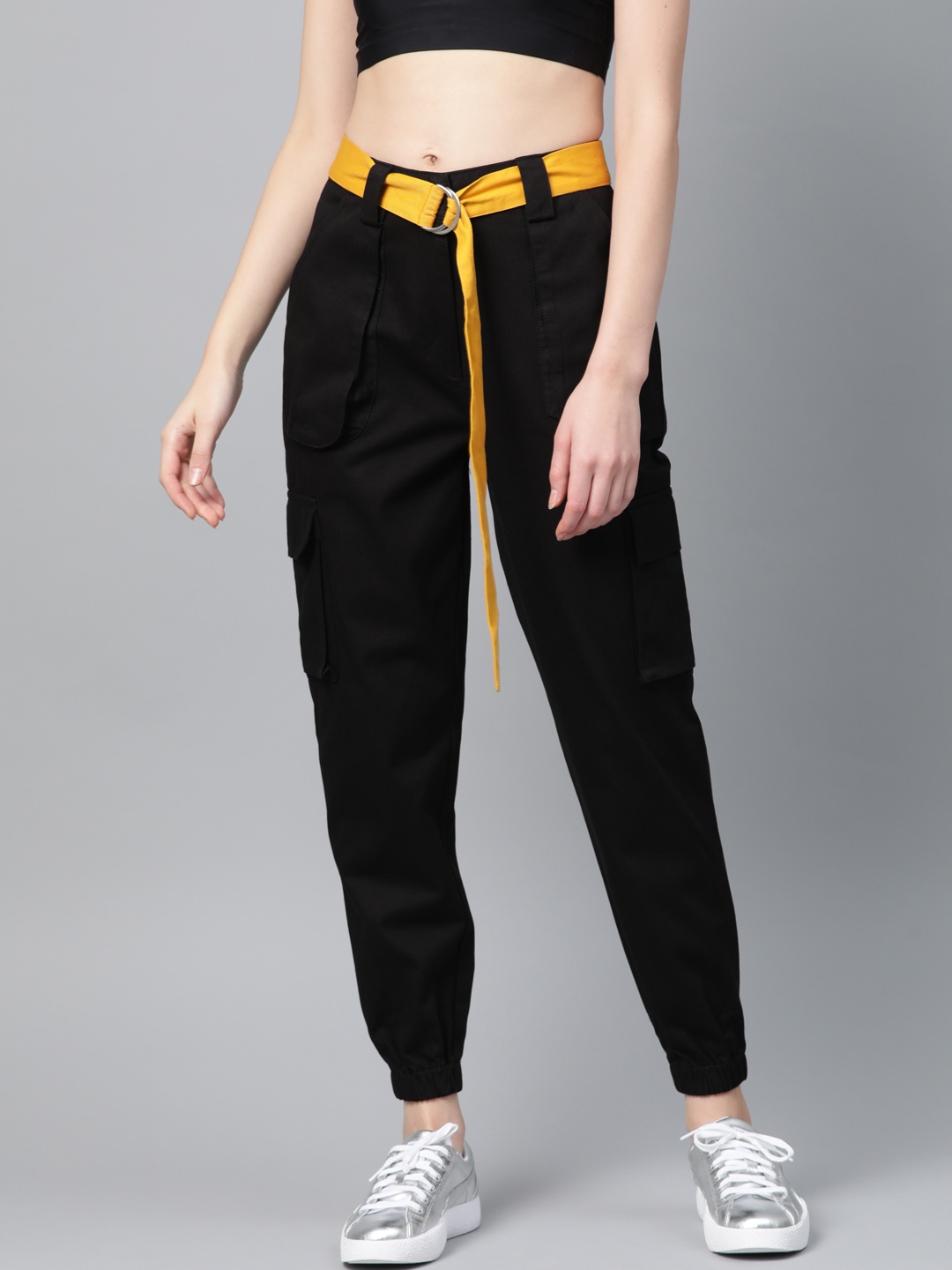 

STREET 9 Women Black Cargos