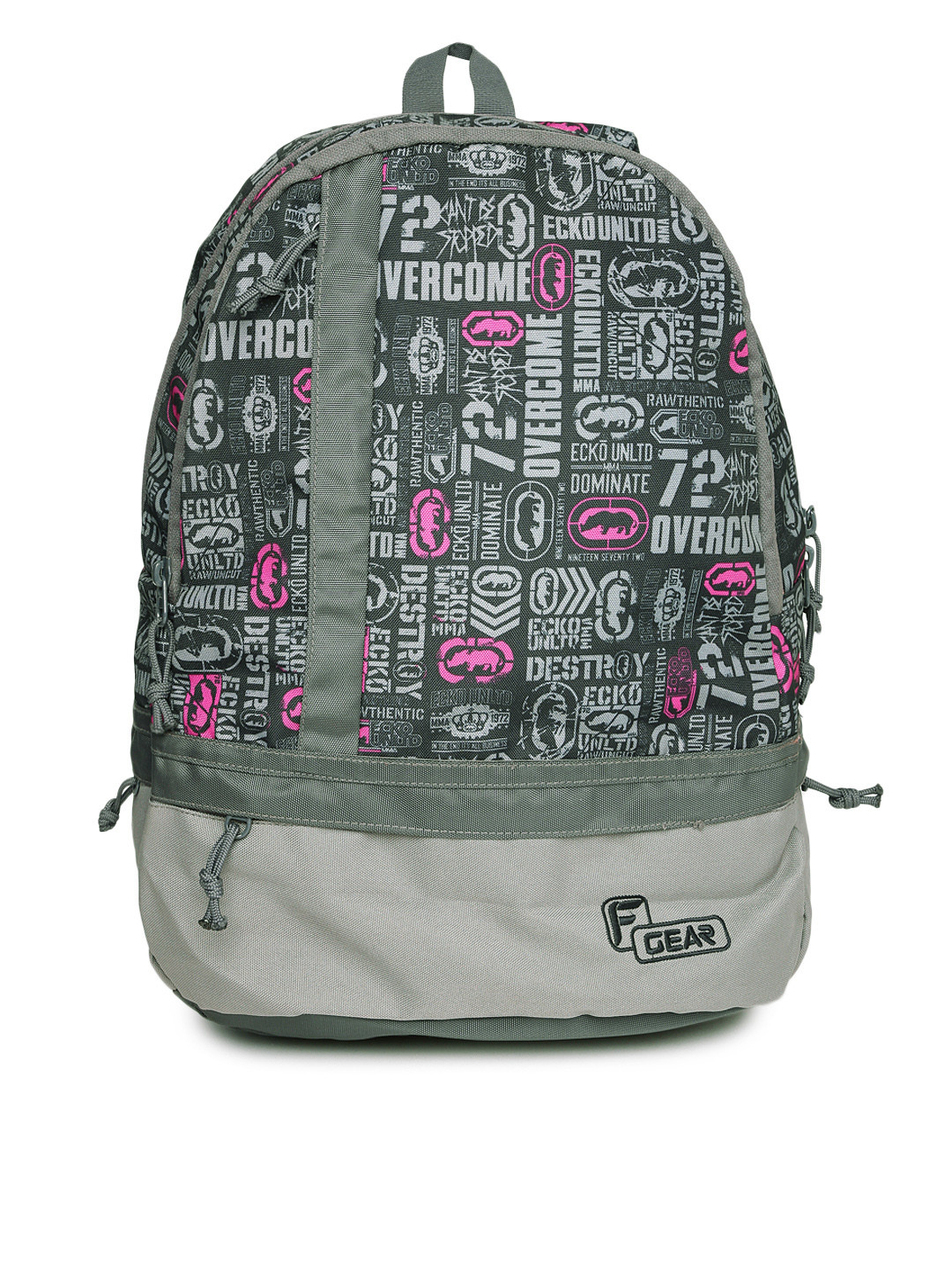 

F Gear Unisex Grey Printed Burner Backpack