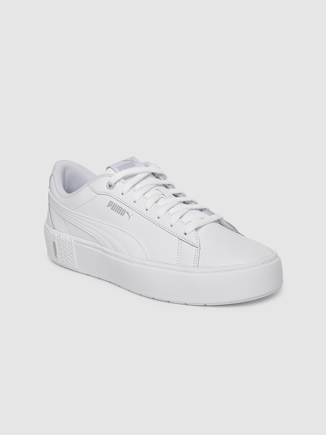 

Puma Women White Smash Platform Sneakers