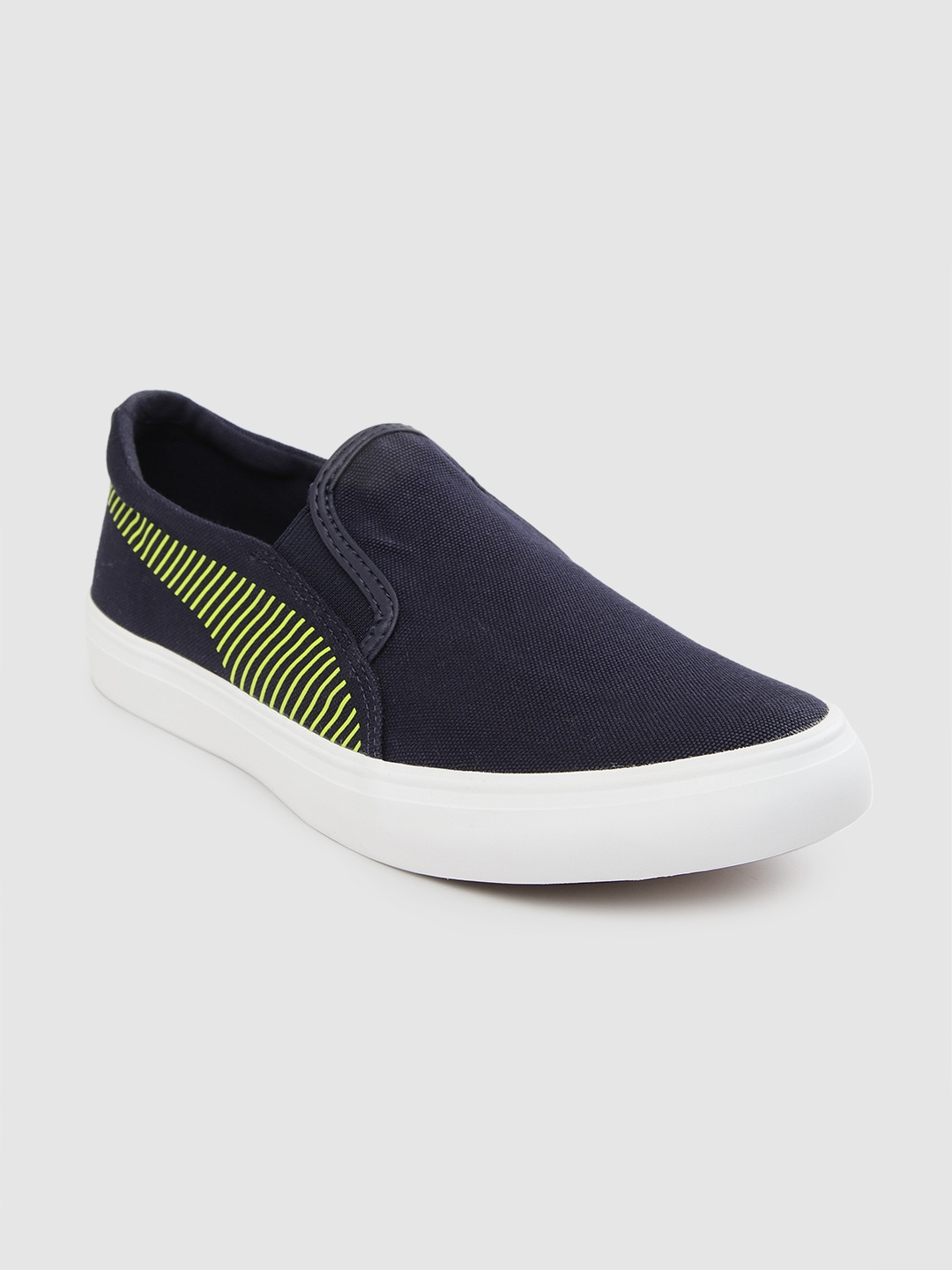 

Puma Men Navy Blue Madrid Slip-On Sneakers