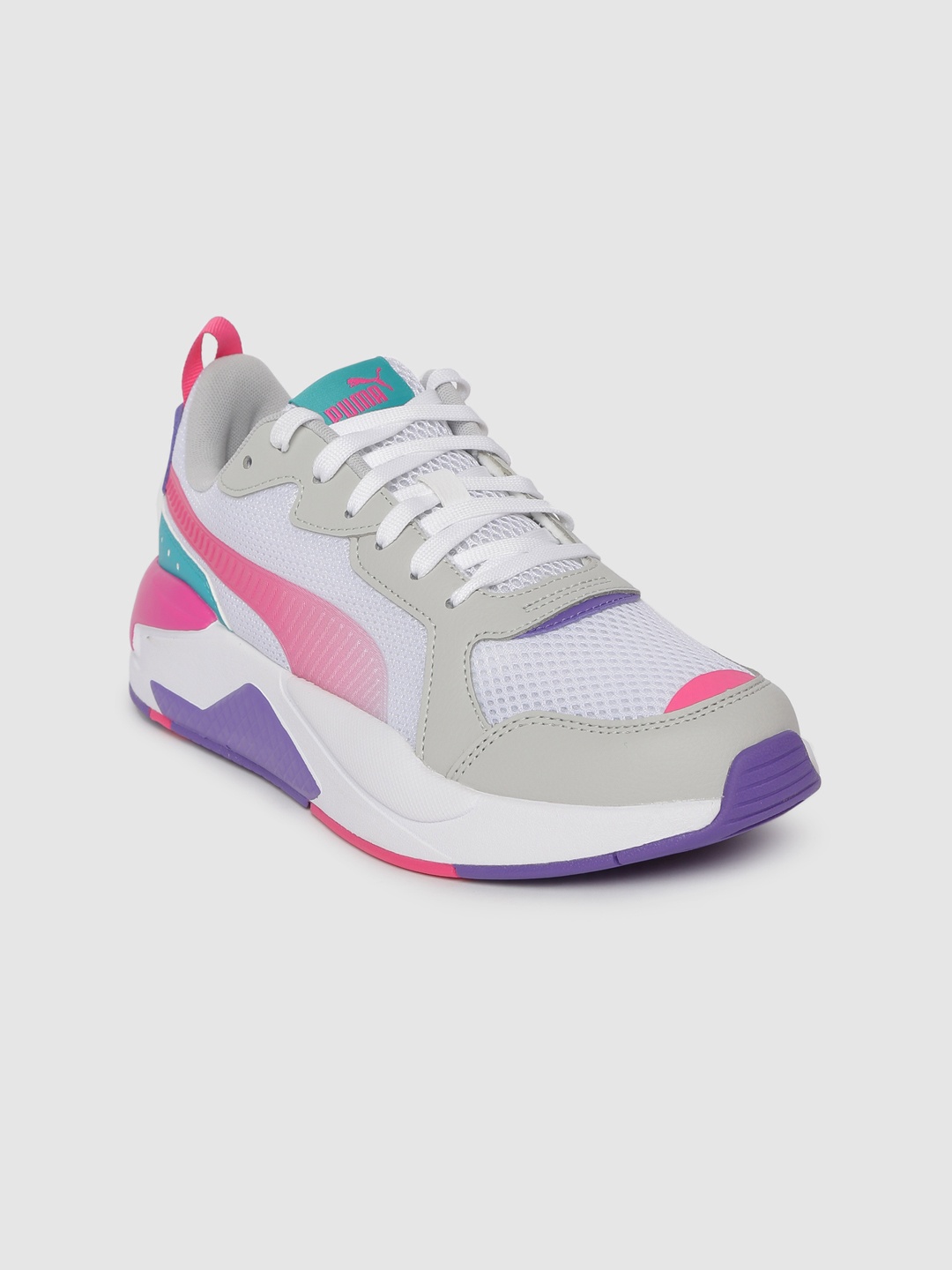 

Puma Women White & Pink Colourblocked X-Ray Fantastic Sneakers