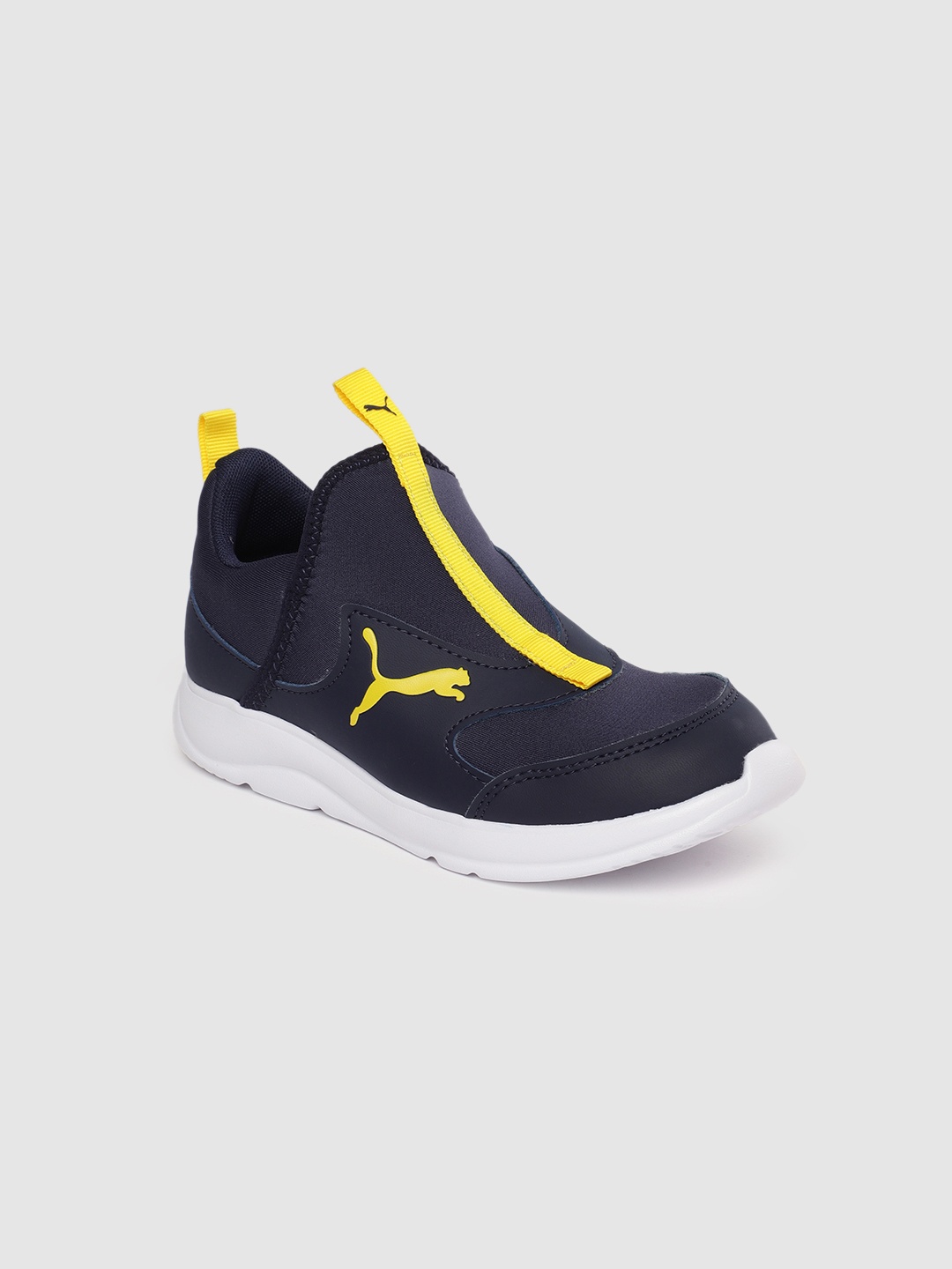 

Puma Boys Navy Blue Fun Racer Slip On Sneakers