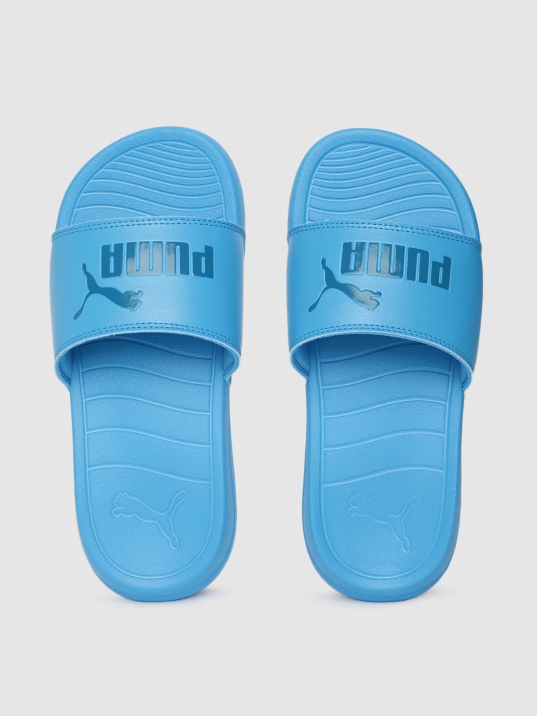 

Puma Boys Blue Popcat 20 Printed Sliders