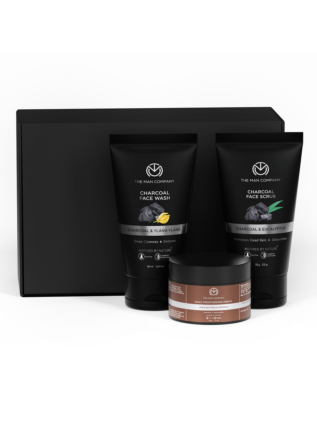 

THE MAN COMPANY Cleanse & Moisturise Grooming Kit, Black