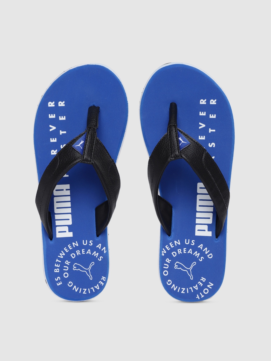 

Puma Men Blue Black Printed Oleum 4 Thong Flip-Flops