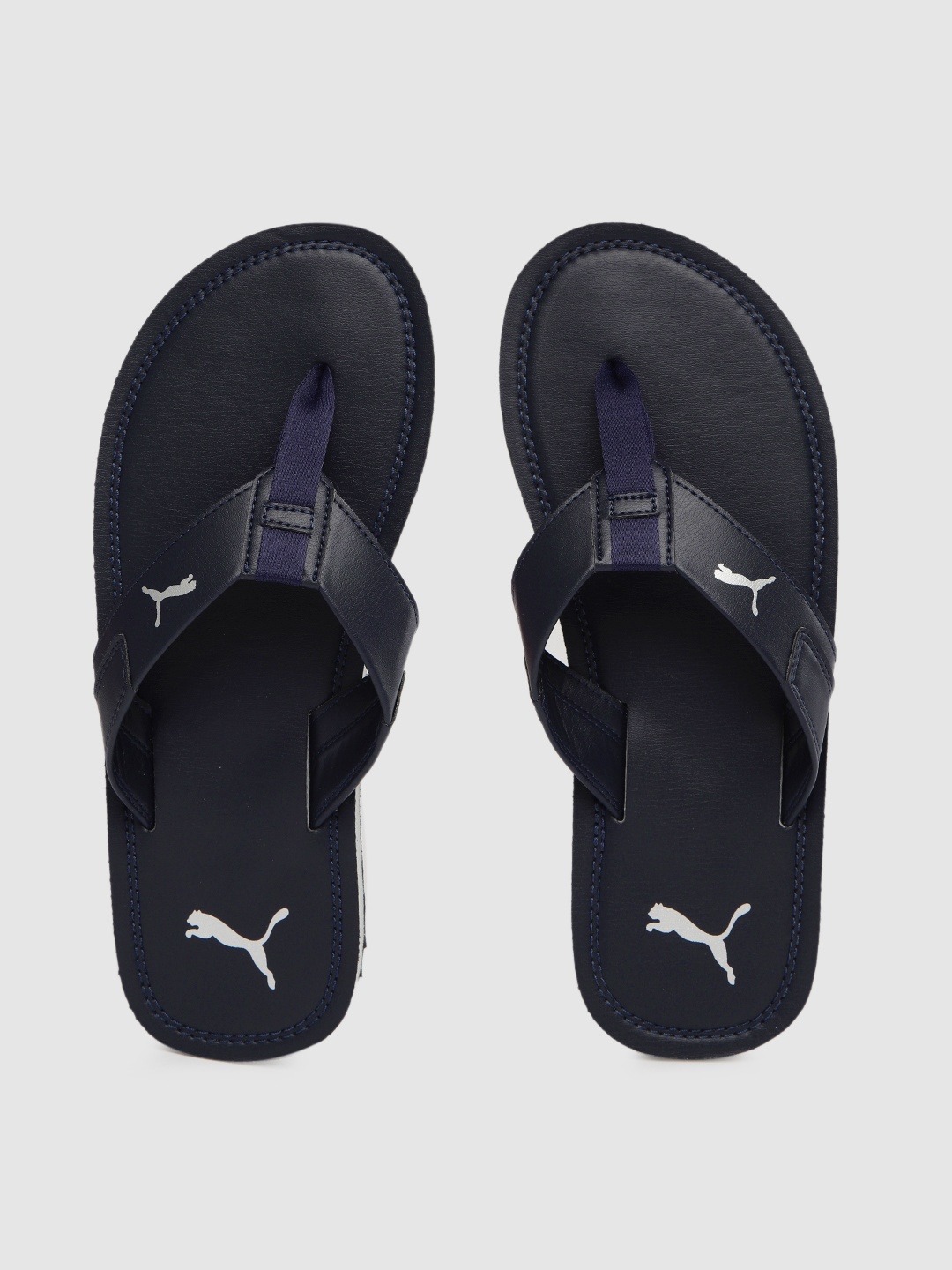 

Puma Men Navy Blue Printed Stamp Thong Flip-Flops