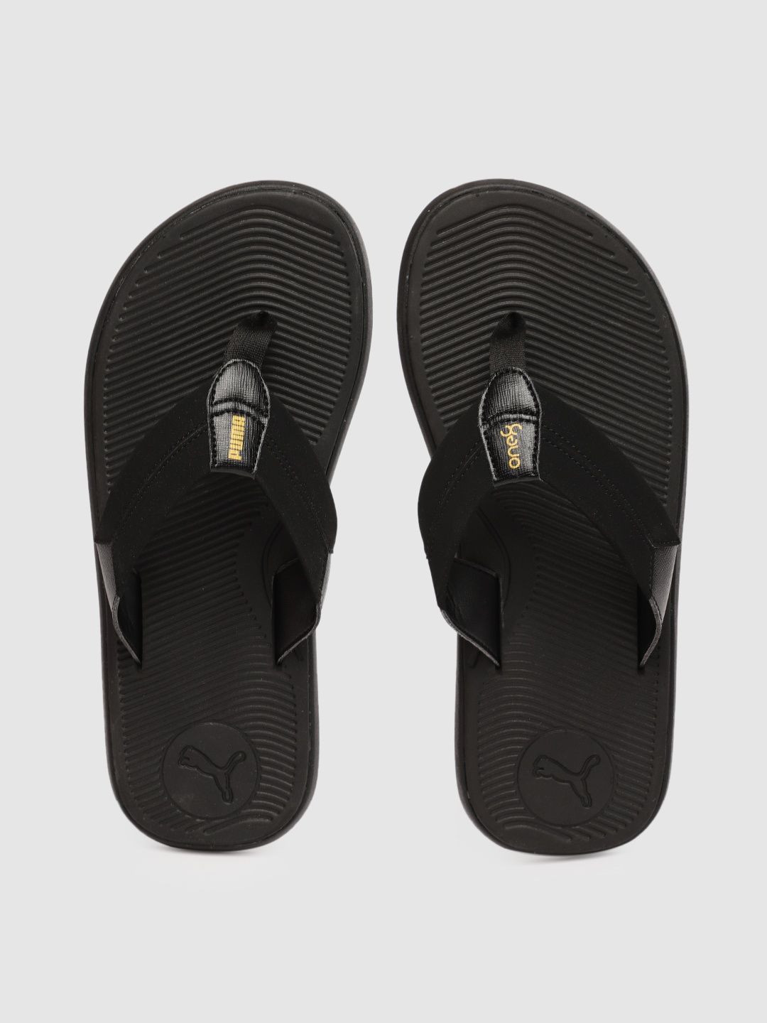 

one8 x PUMA Men Black Solid Thong Flip-Flops