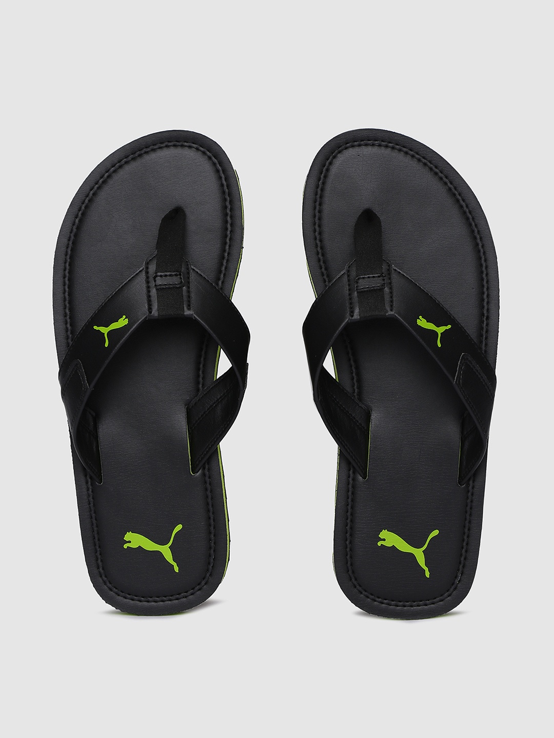 

Puma Men Black Printed Stamp Thong Flip-Flops