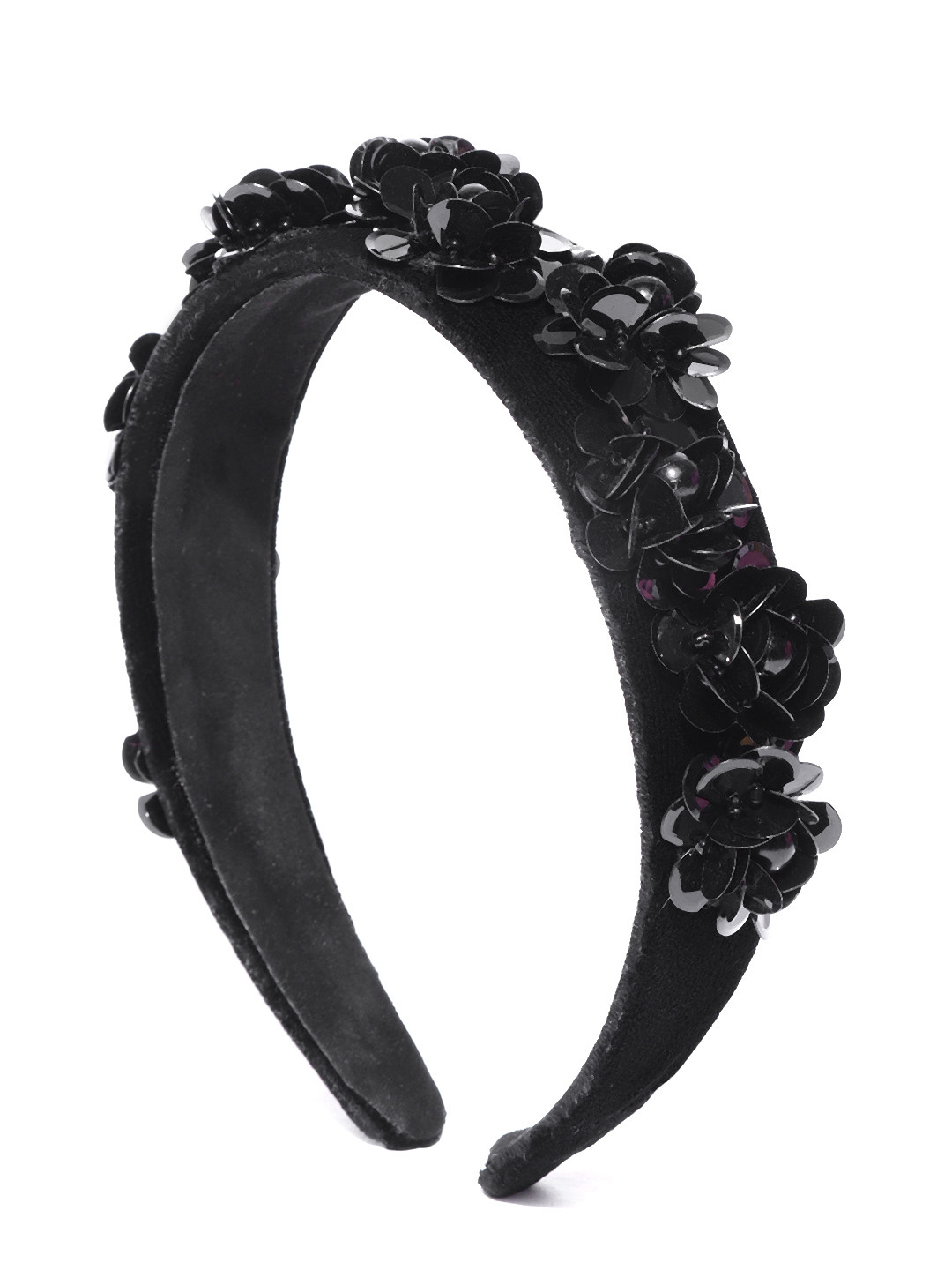 

Blueberry Women Black Embellished Handcrafted Hairband