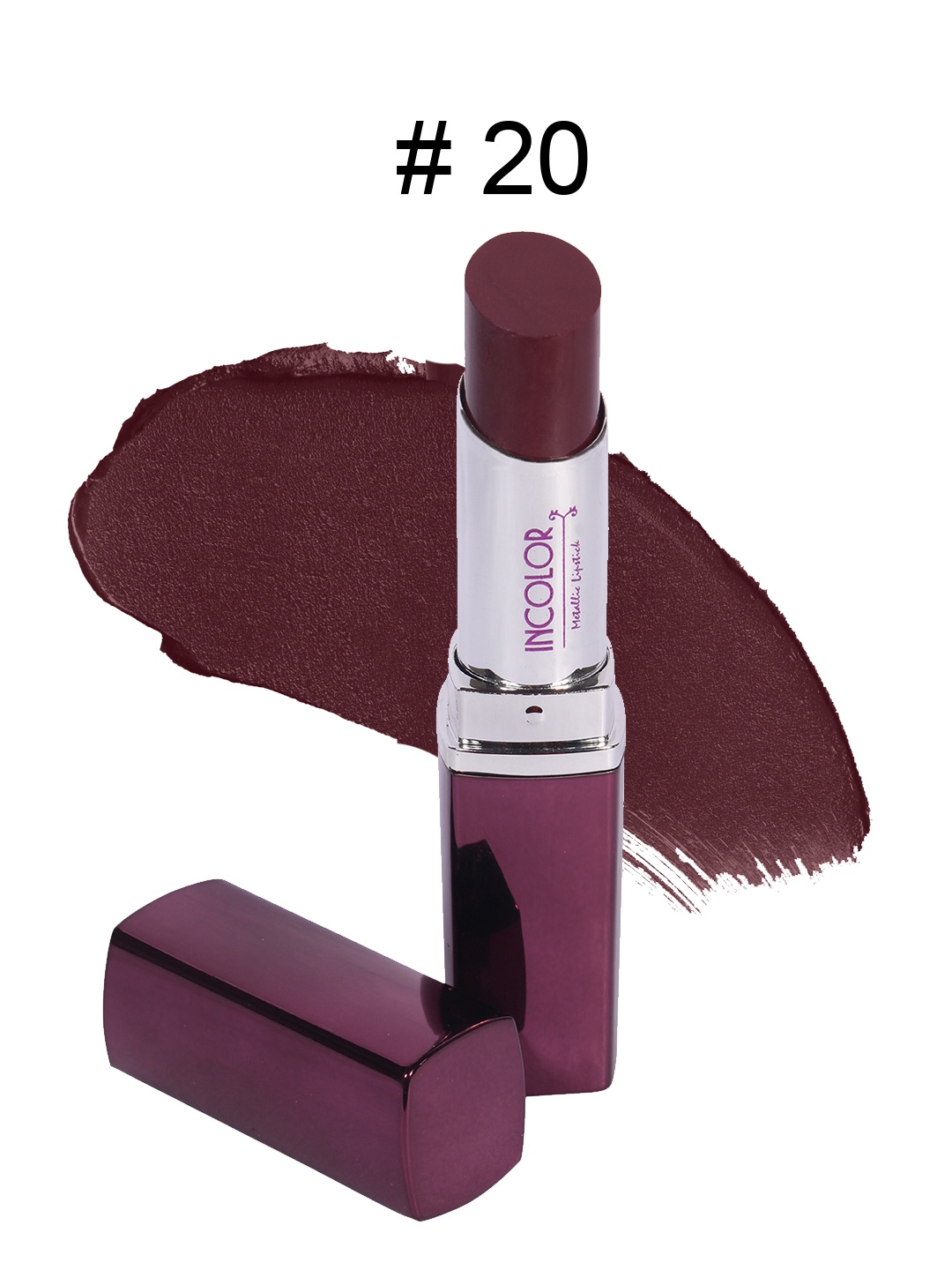 

INCOLOR Metallic Lipstick - 20, Brown