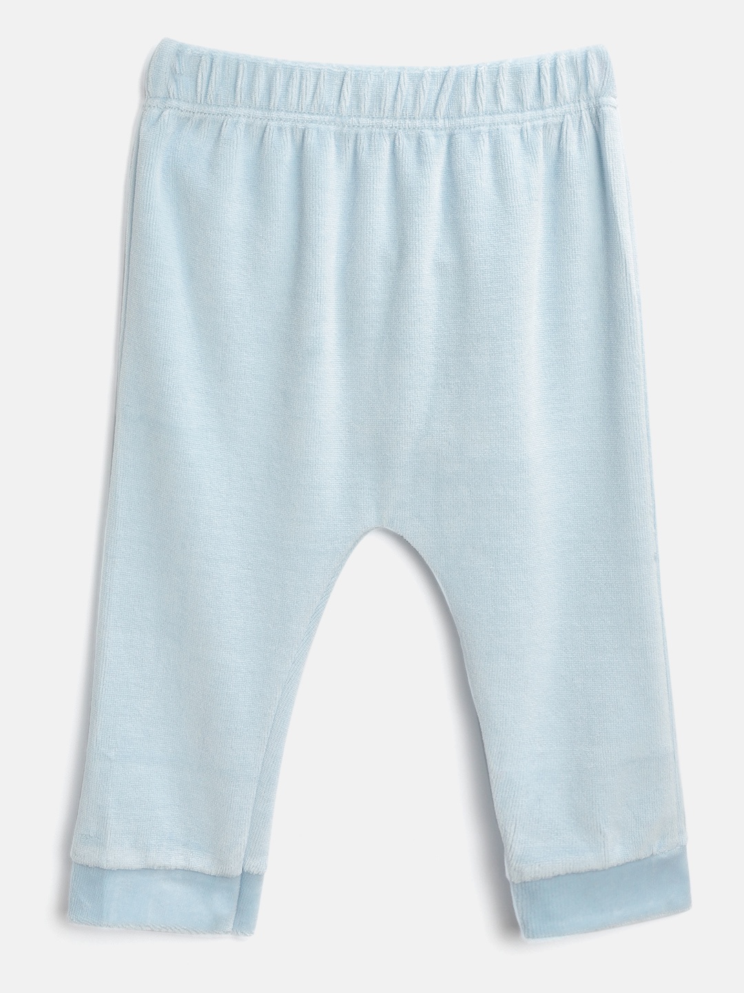 

Moms Love Girls Blue Solid Lounge Pants with Applique Detail on Back