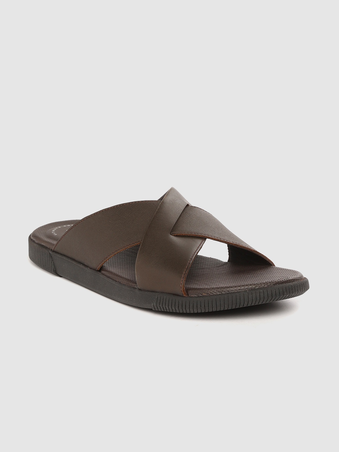 

Clarks Men Coffee Brown Leather Comfort Sandals