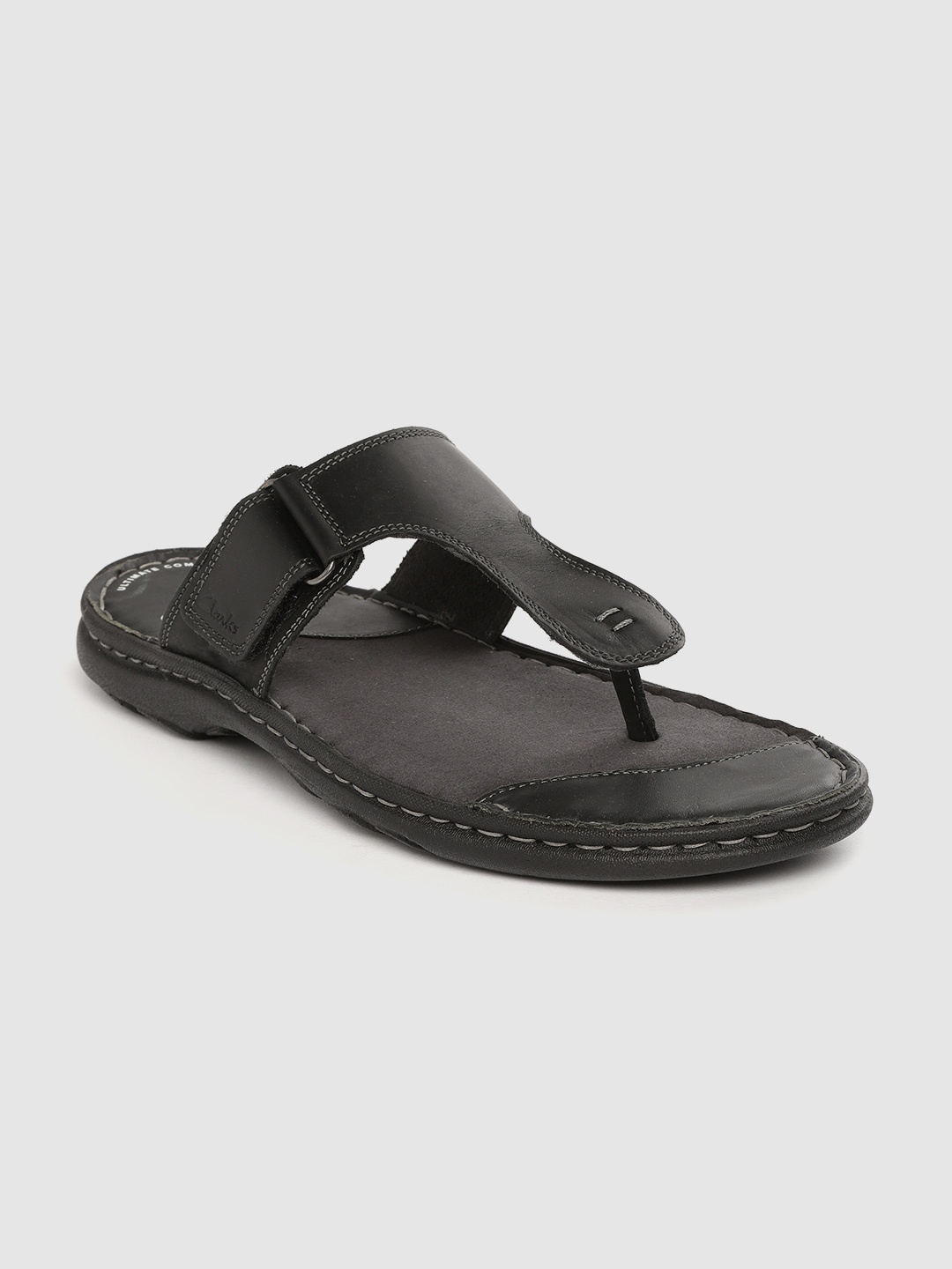 

Clarks Men Black Solid Comfort Sandals