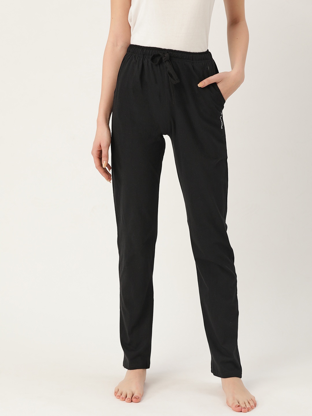 

MBeautiful Women Solid Black Lounge Pants