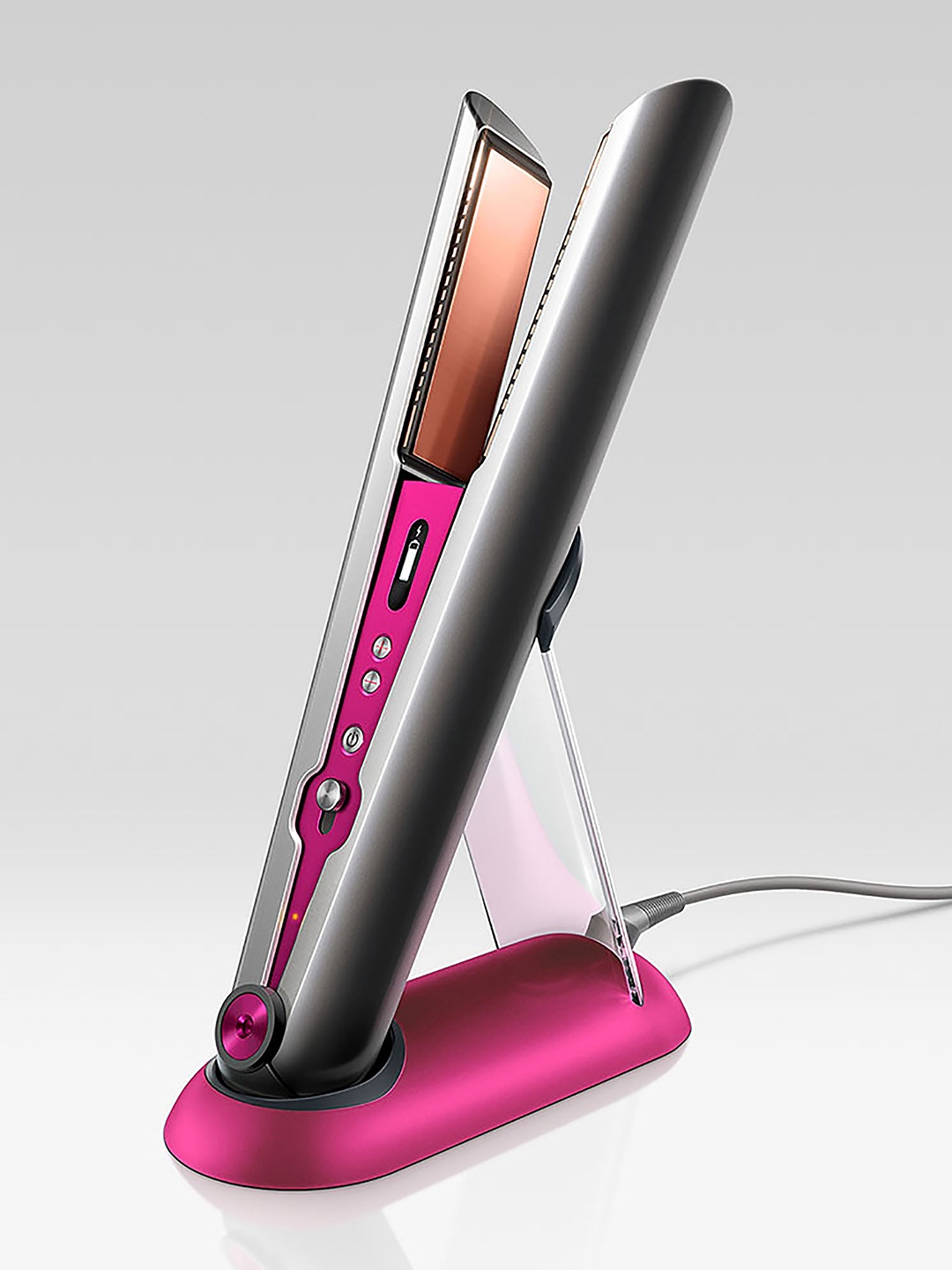 

dyson Corrale Hair Straightener - Nickel & Fuchsia, Black