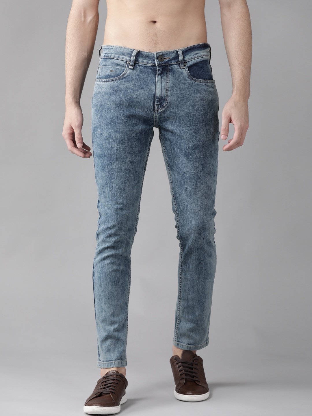

Roadster Men Blue Skinny Fit Mid-Rise Clean Look Jeans