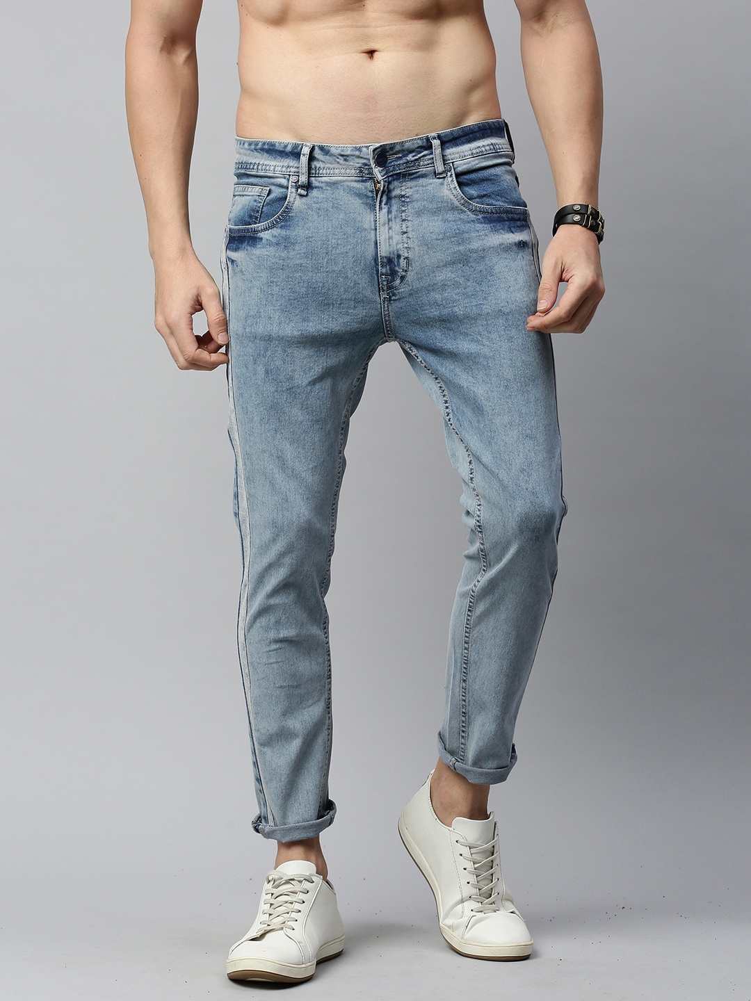 

Roadster Men Blue Skinny Fit Mid-Rise Clean Look Stretchable Jeans