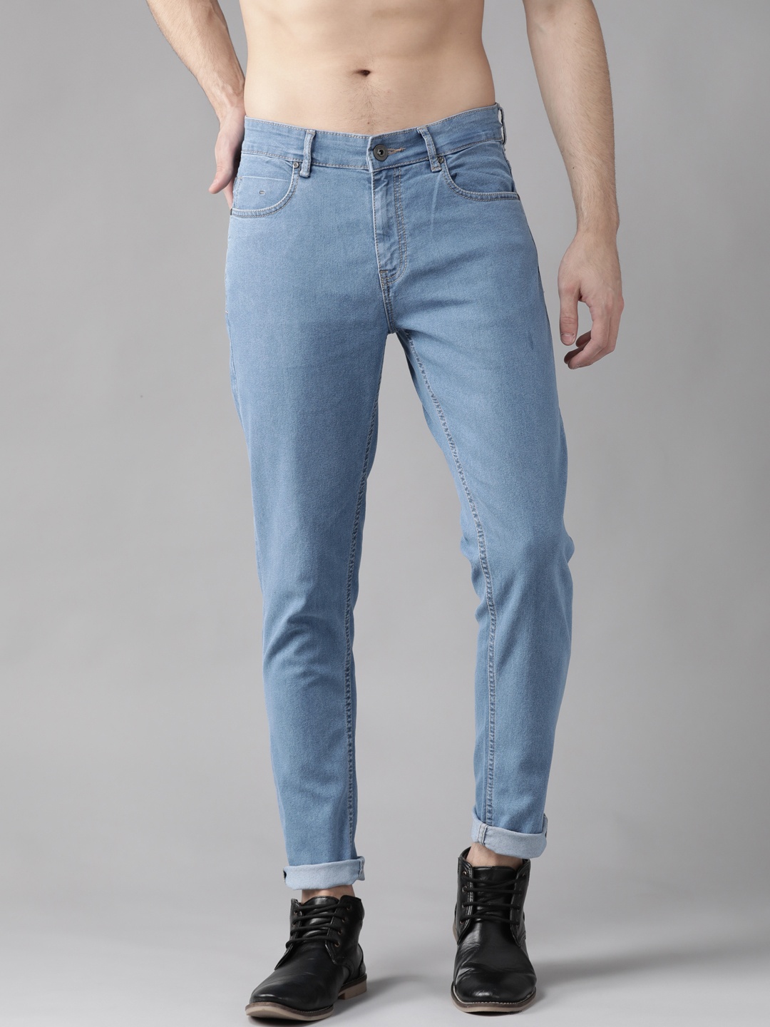 

Roadster Men Blue Slim Tapered Fit Mid-Rise Clean Look Jeans