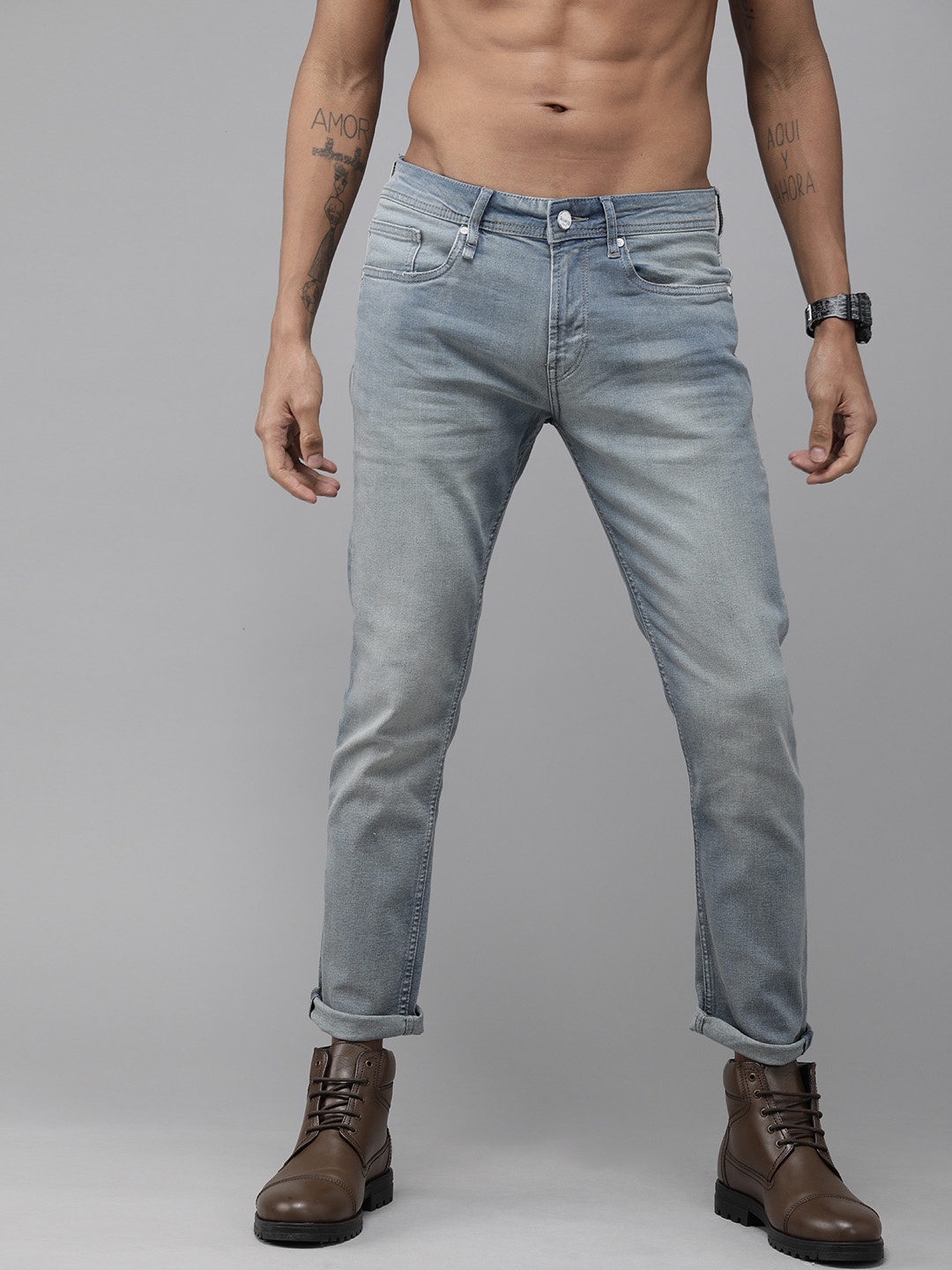 

Roadster Men Blue Slim Fit Mid-Rise Clean Look Jeans