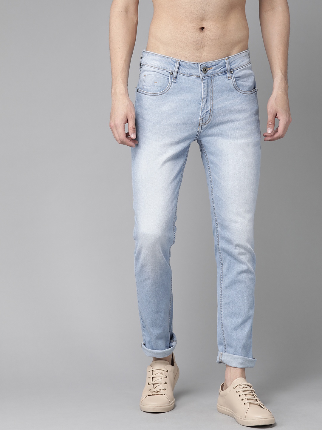 

Roadster Men Blue Skinny Fit Mid-Rise Clean Look Stretchable Jeans