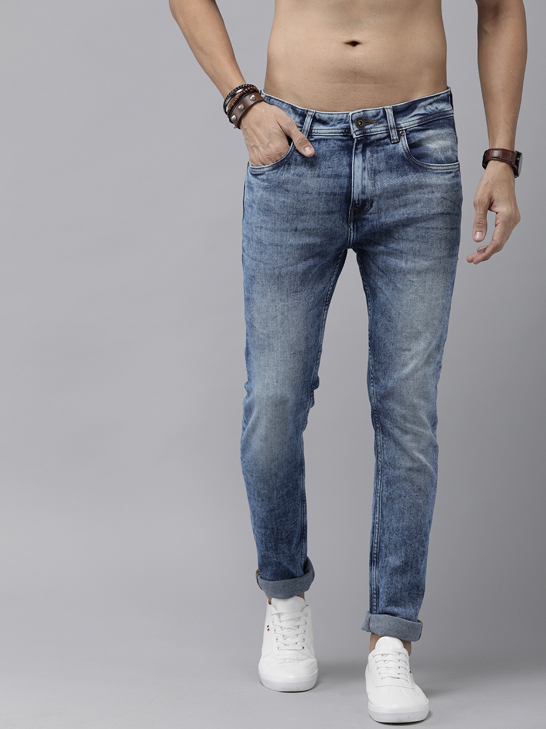 

Roadster Men Blue Slim Fit Mid-Rise Clean Look Stretchable Jeans