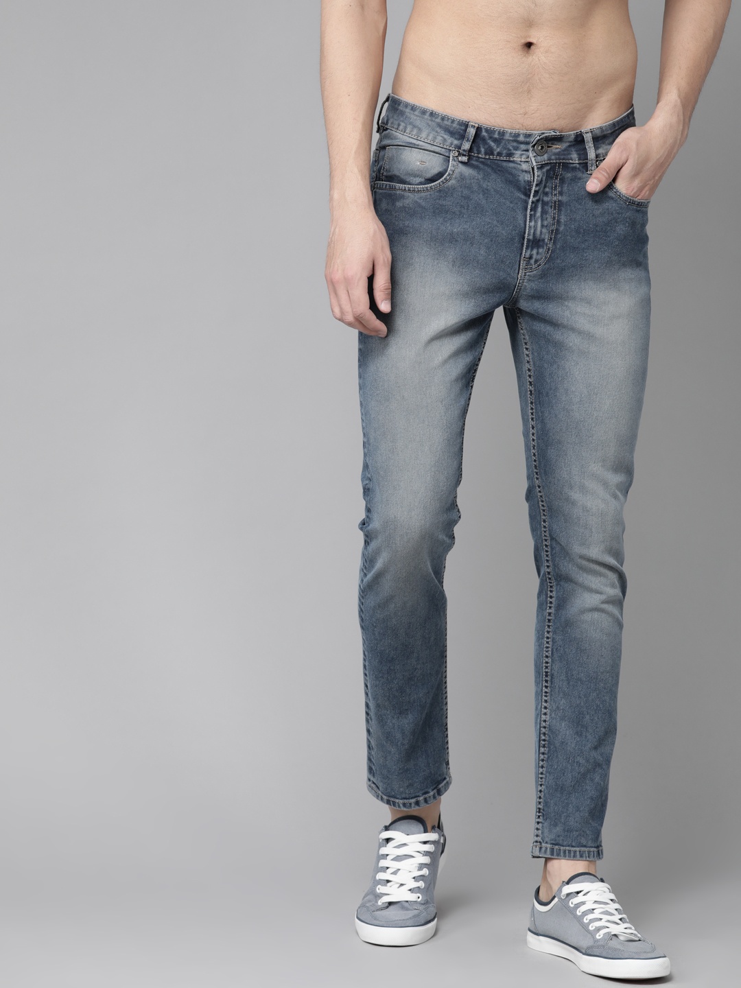 

Roadster Men Blue Skinny Fit Low-Rise Clean Look Jeans