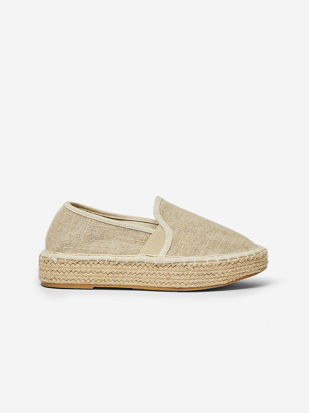 

DOROTHY PERKINS Women Beige Solid Espadrilles Flatforms
