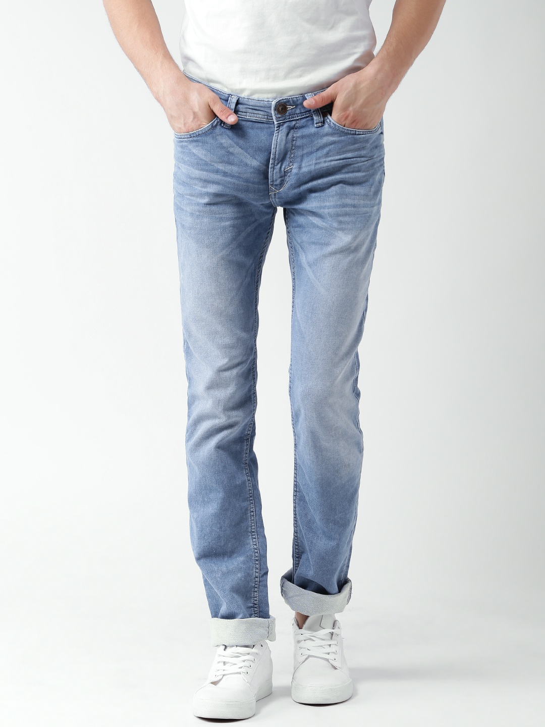 

Celio Blue Washed Slim Stretchable Jeans