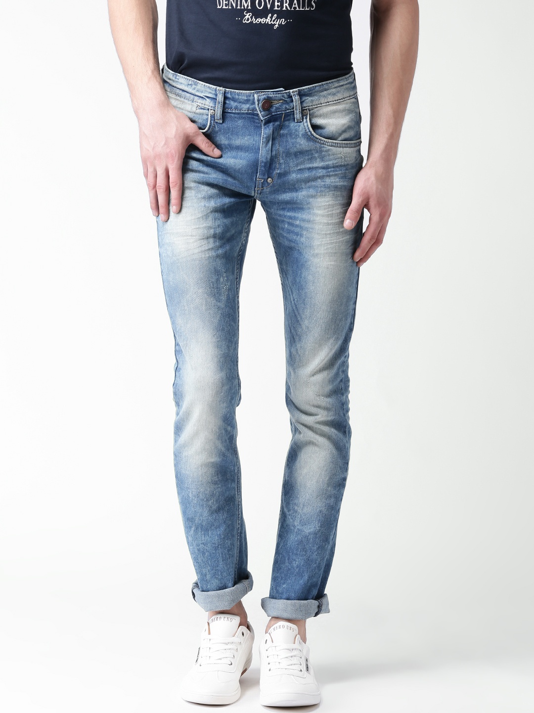 

Celio Blue Washed Slim Stretchable Jeans
