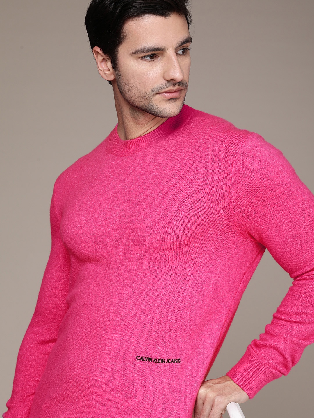 

Calvin Klein Jeans Men Pink Pullover