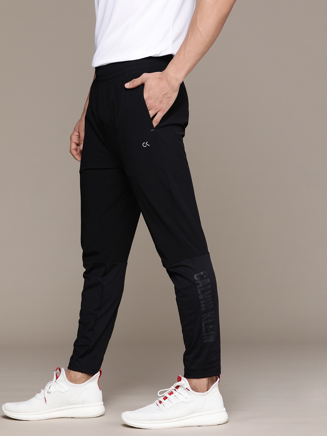 

Calvin Klein Jeans Men Black Printed Track Pants