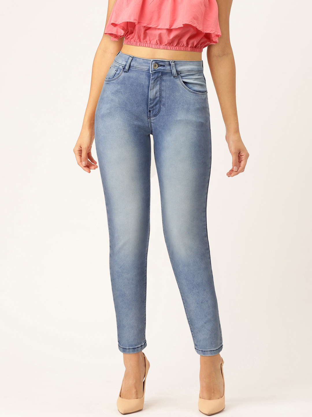 

Flying Machine Women Blue Veronica Skinny Fit Mid-Rise Clean Look Stretchable Jeans