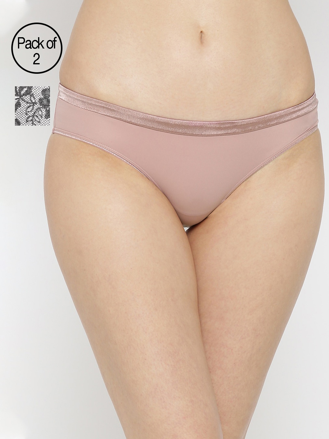 

Amante Women Pack of 2 Briefs, Black