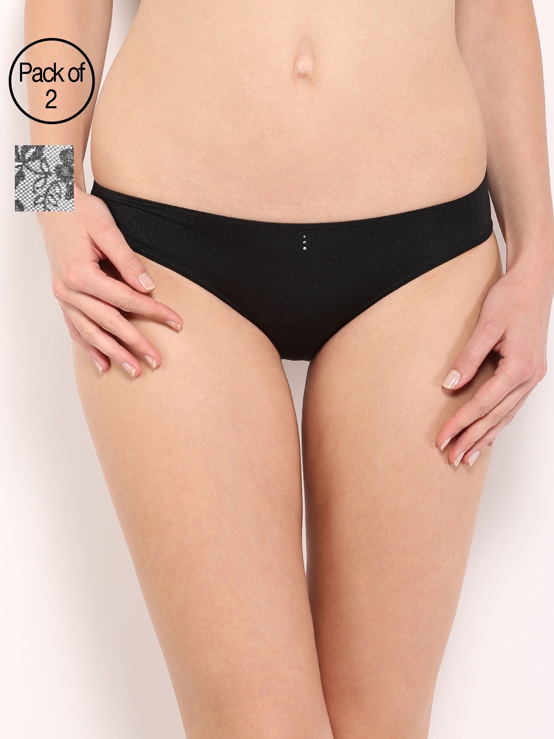 

Amante Women Pack of 2 Bikini Briefs, Black