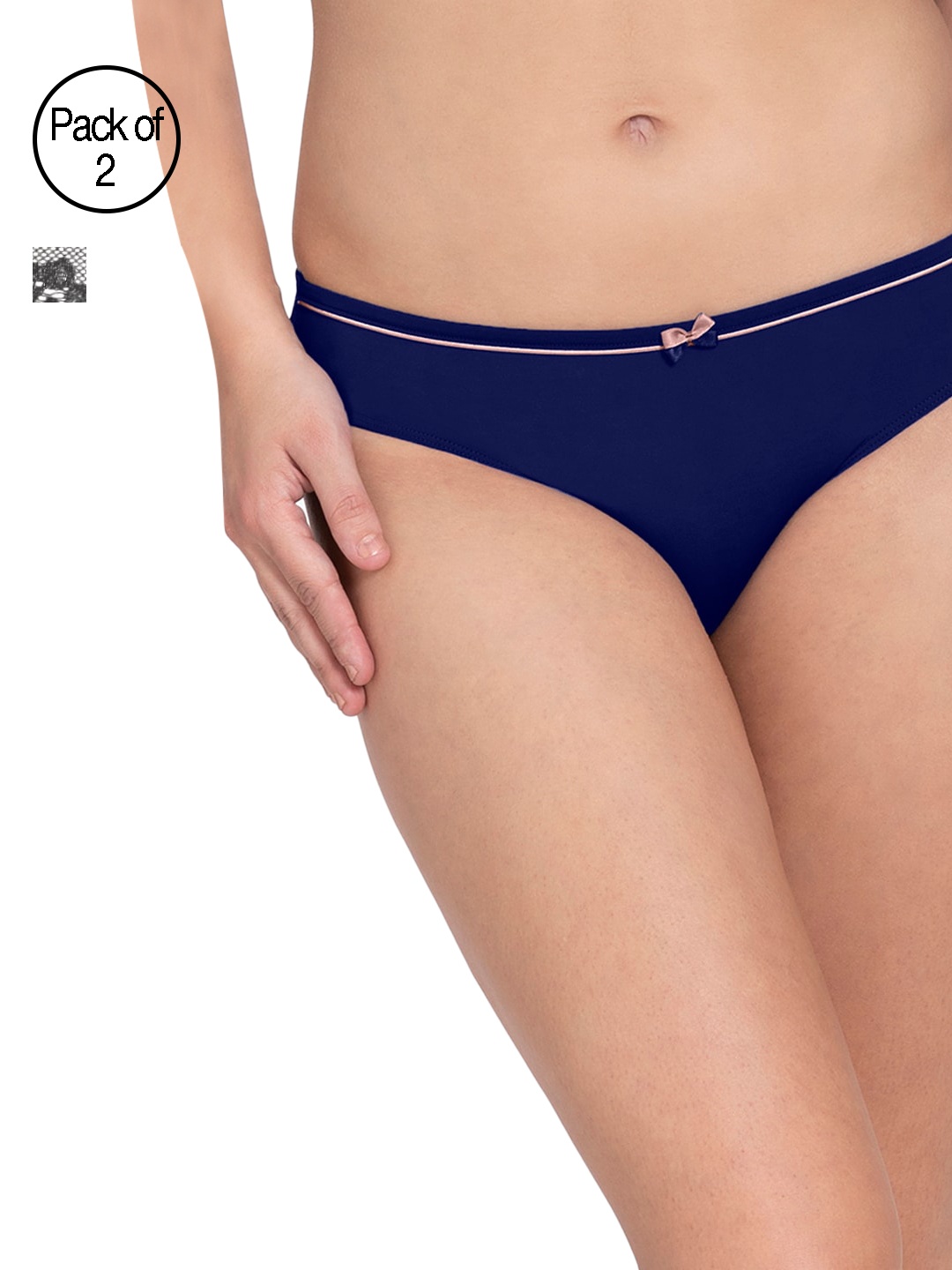 

Amante Women Pack of 2 Bikini Briefs, Blue