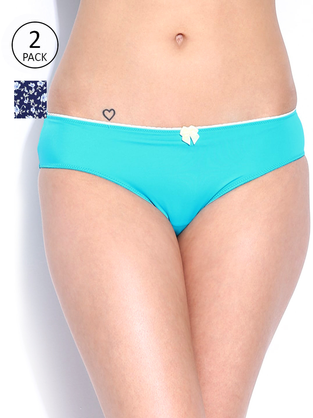 

Amante Women Pack of 2 Briefs, Navy blue
