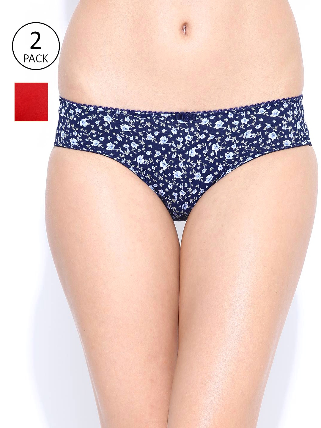 

Amante Women Pack of 2 Briefs, Red