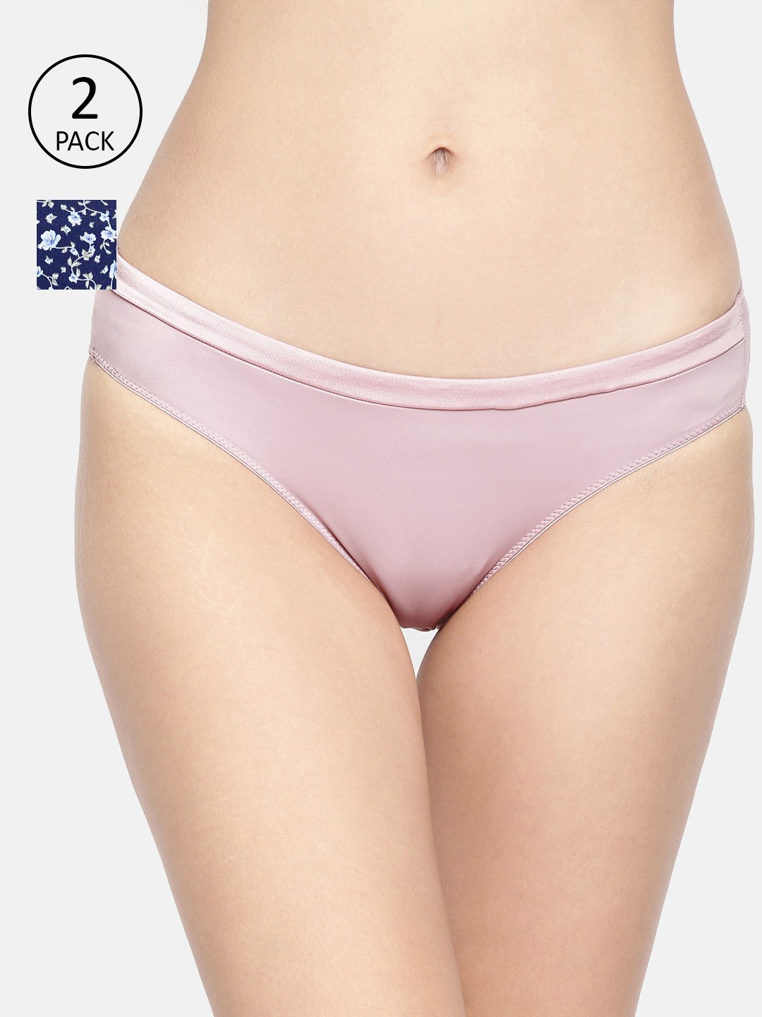 

Amante Women Pack of 2 Briefs, Pink