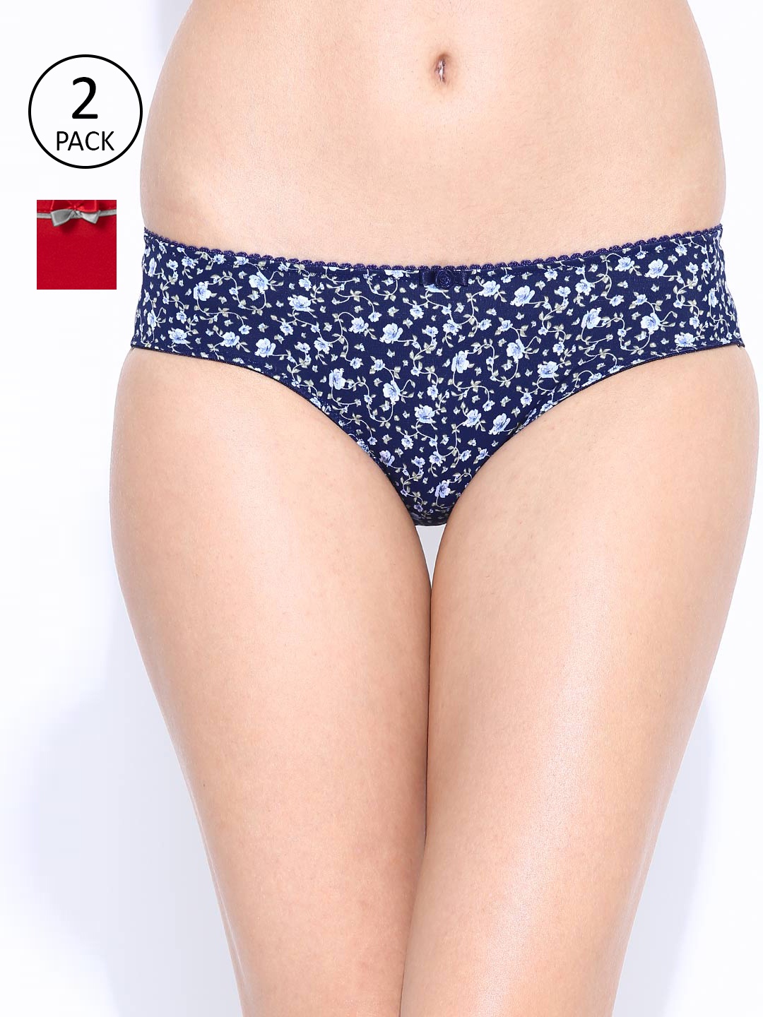 

Amante Women Pack of 2 Briefs, Red