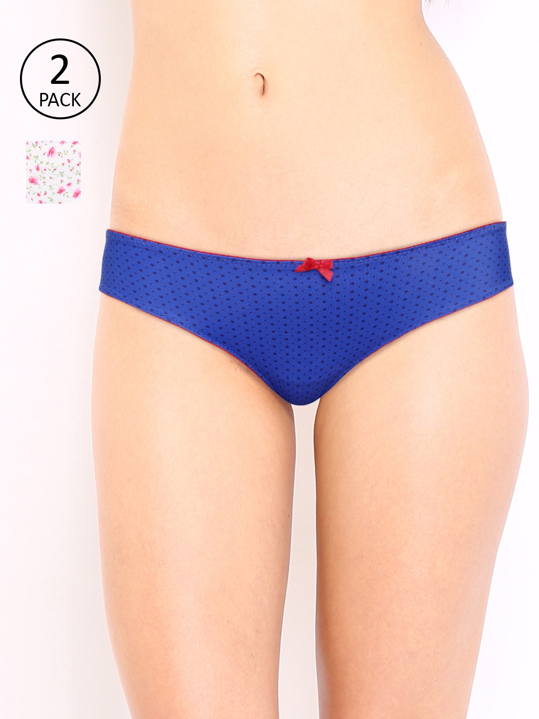 

Amante Women Pack of 2 Printed Briefs, White