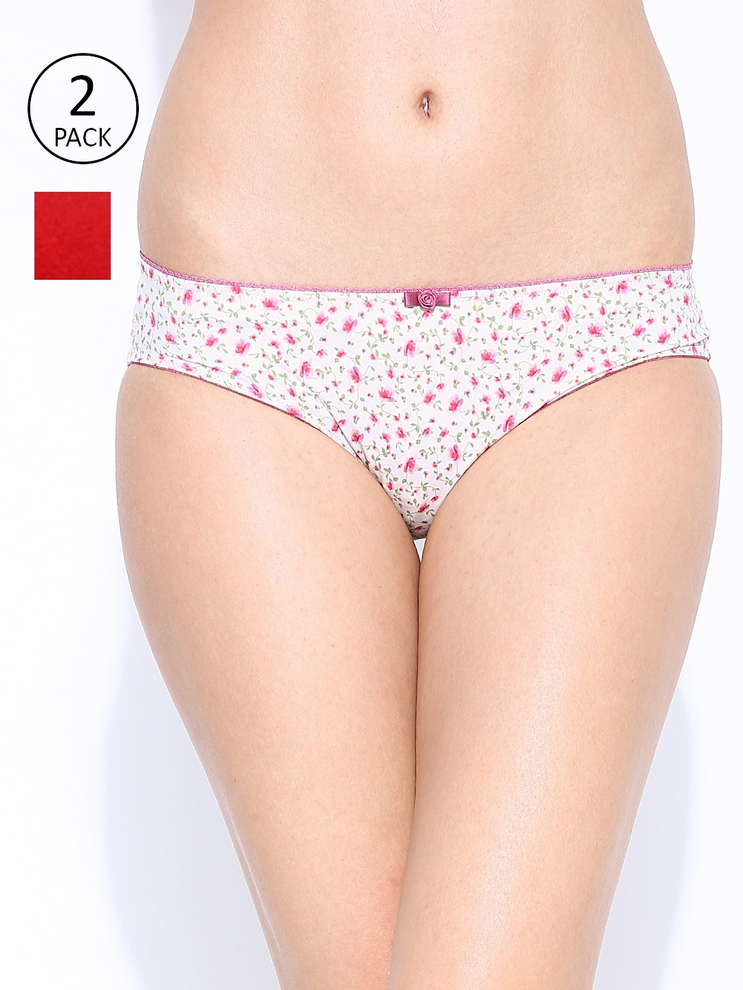 

Amante Women Pack of 2 Briefs, Red