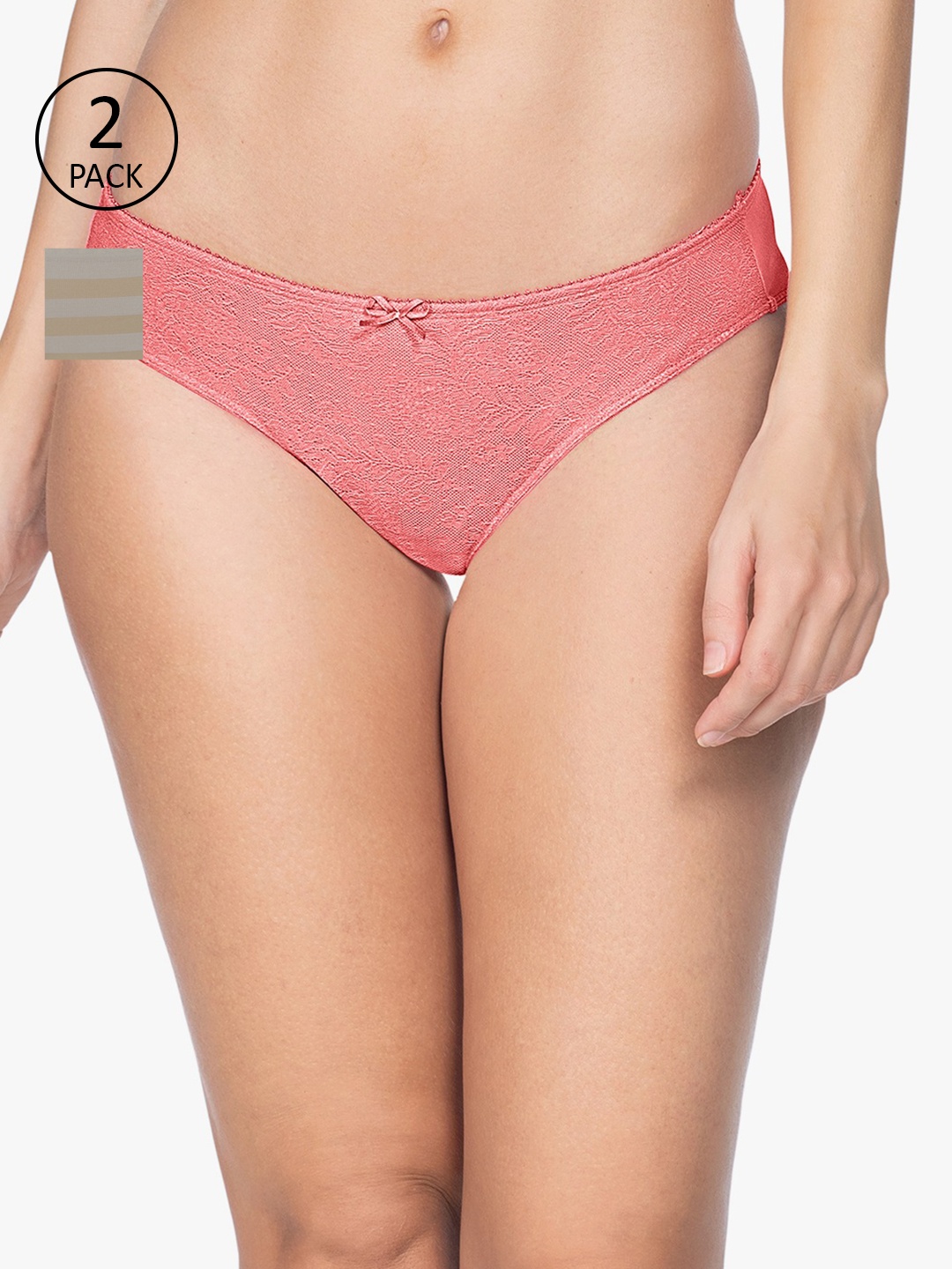 

Amante Women Pack of 2 Bikini Briefs, Pink
