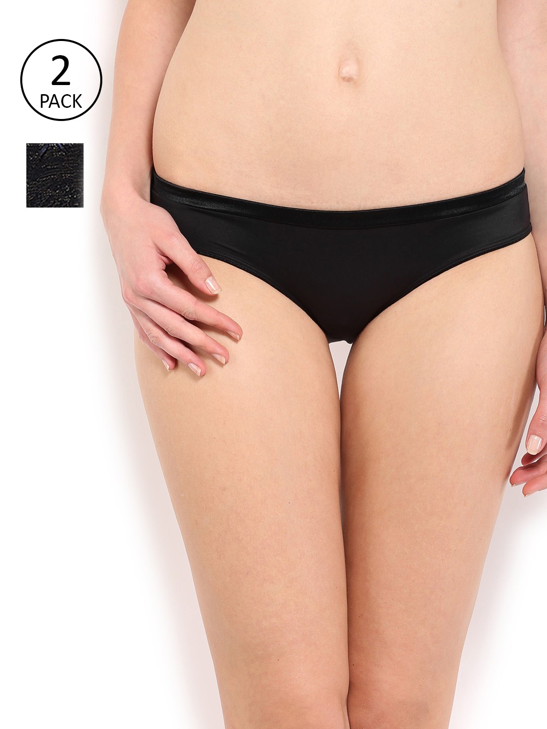 

Amante Women Pack Of 2 Bikini Briefs, Black