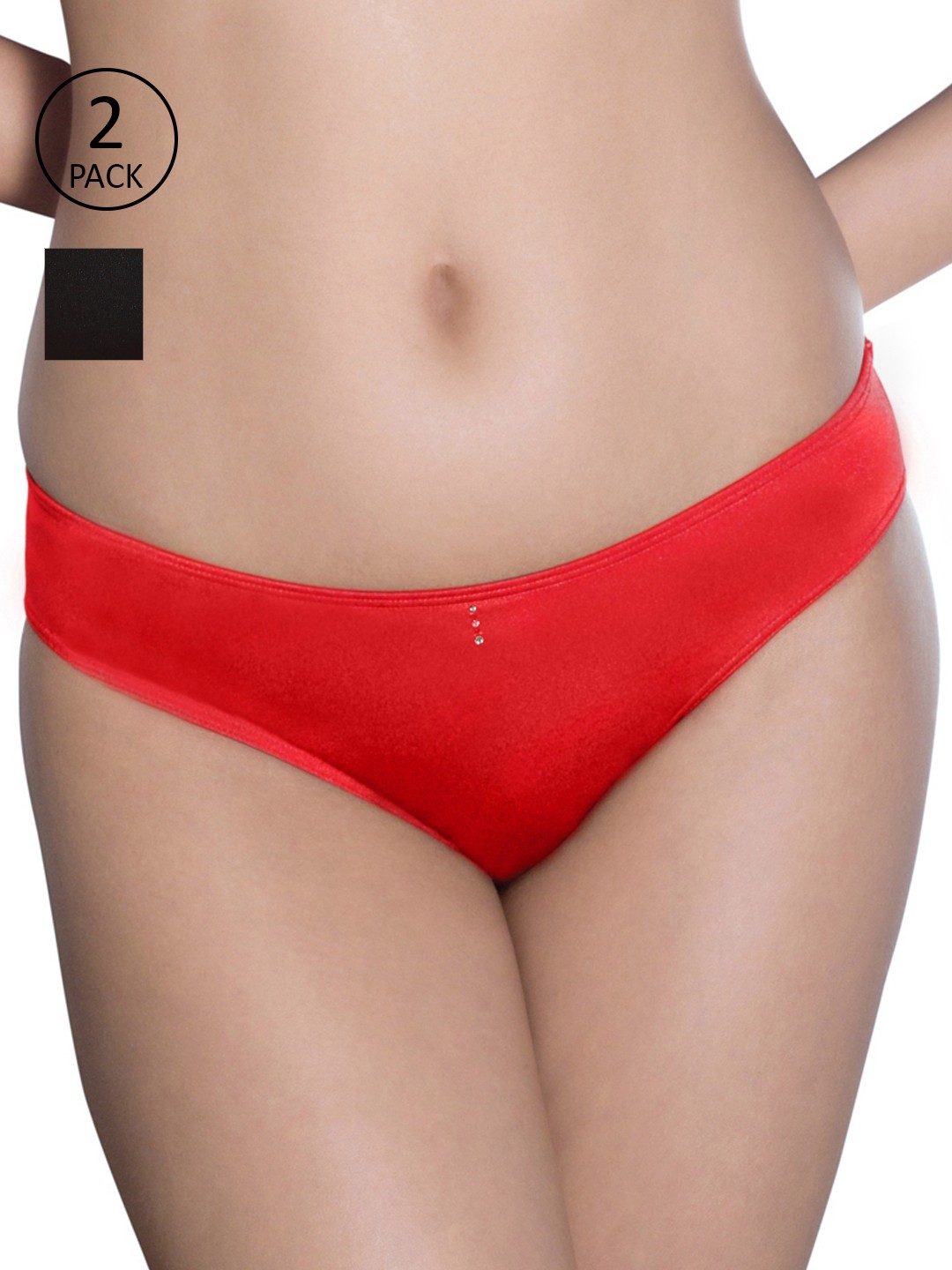 

Amante Women Pack of 2 Briefs, Black