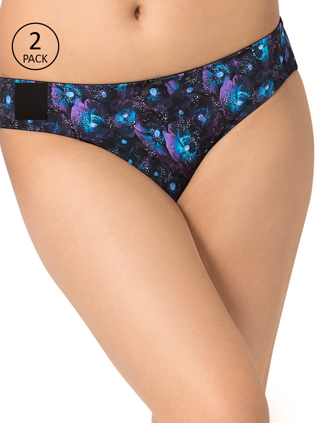 

Amante Women Pack of 2 Briefs, Black