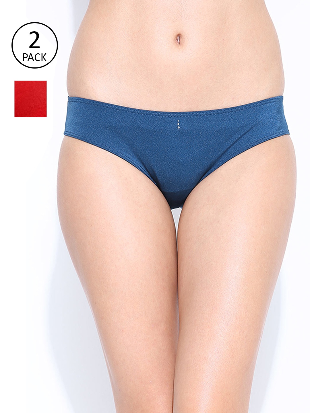 

Amante Women Pack of 2 Solid Briefs, Red