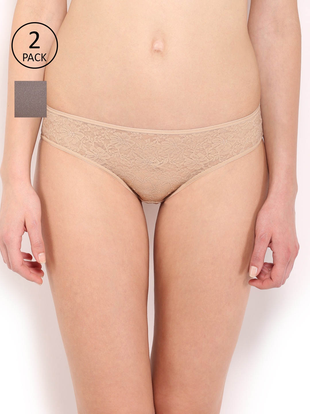 

Amante Women Pack of 2 Bikini Briefs, Nude