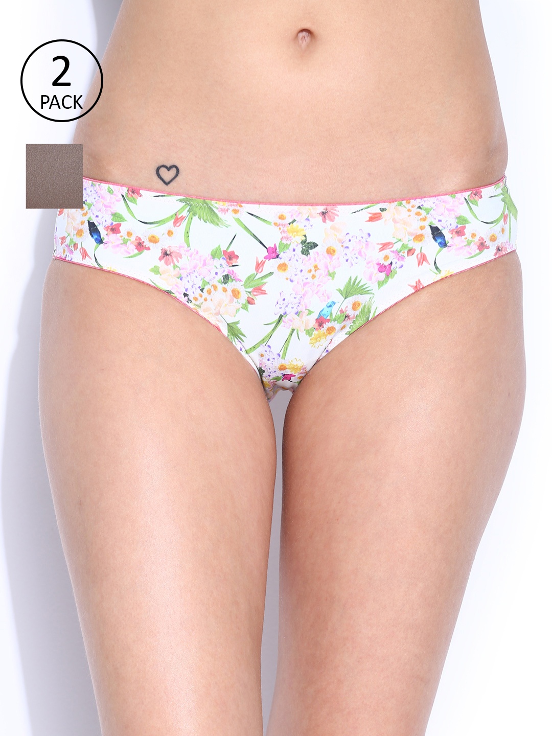 

Amante Women Pack of 2 Briefs, White