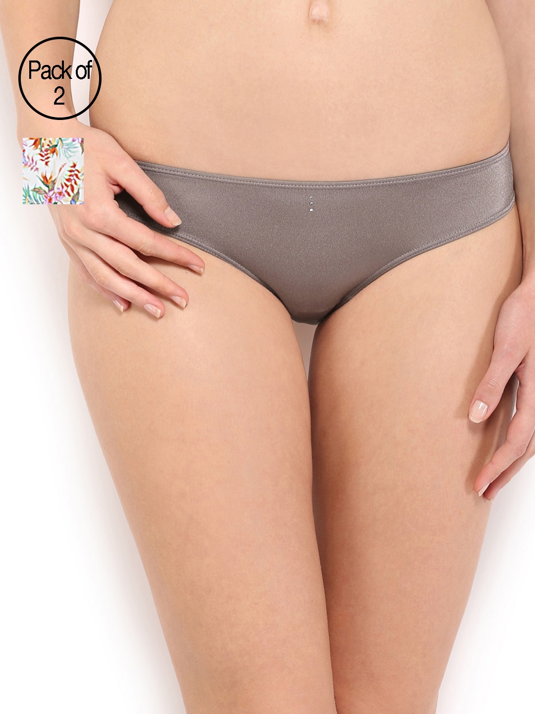 

Amante Women Pack Of 2 Bikini Briefs, Taupe