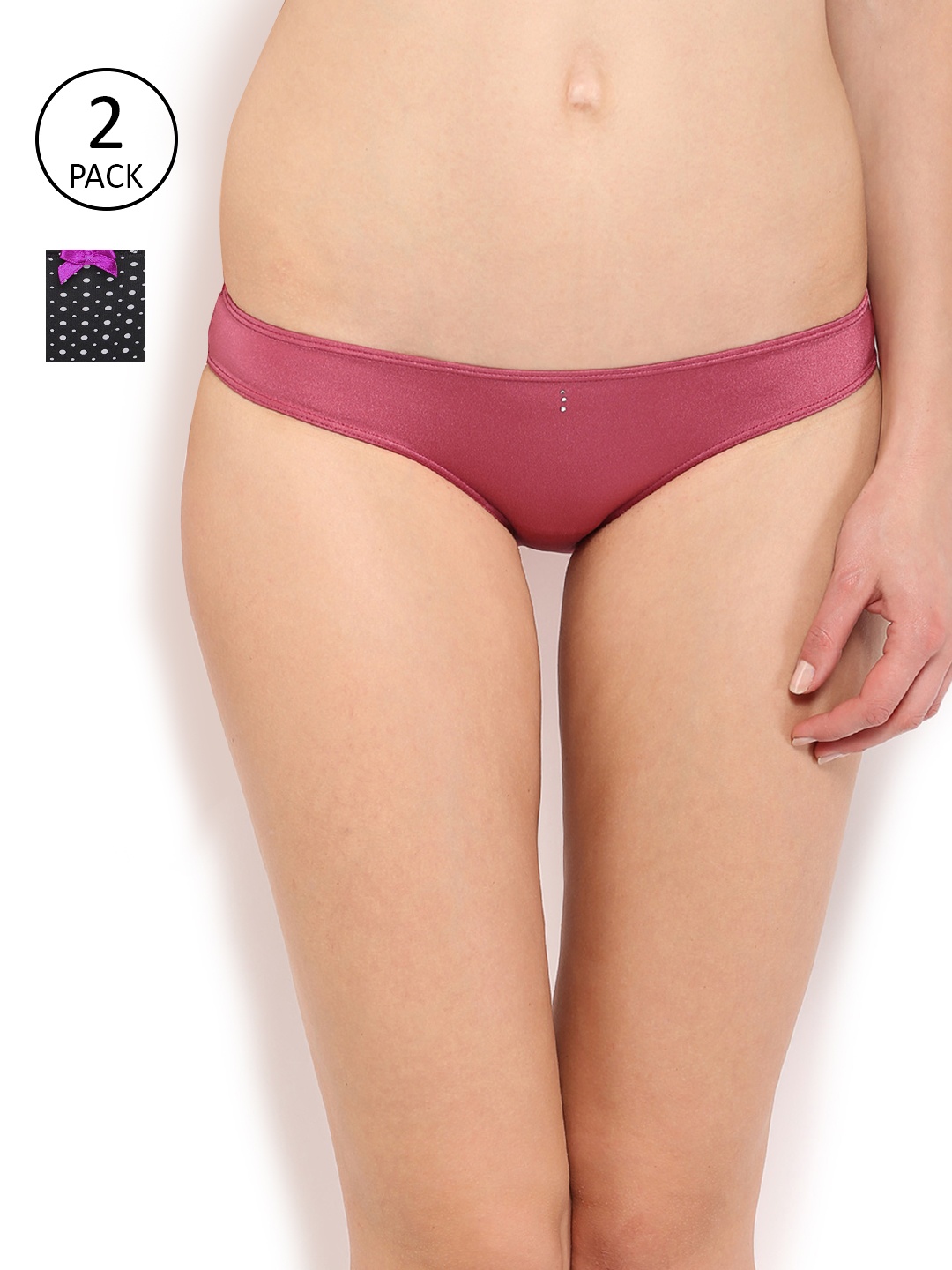 

Amante Women Pack of 2 Briefs, Black